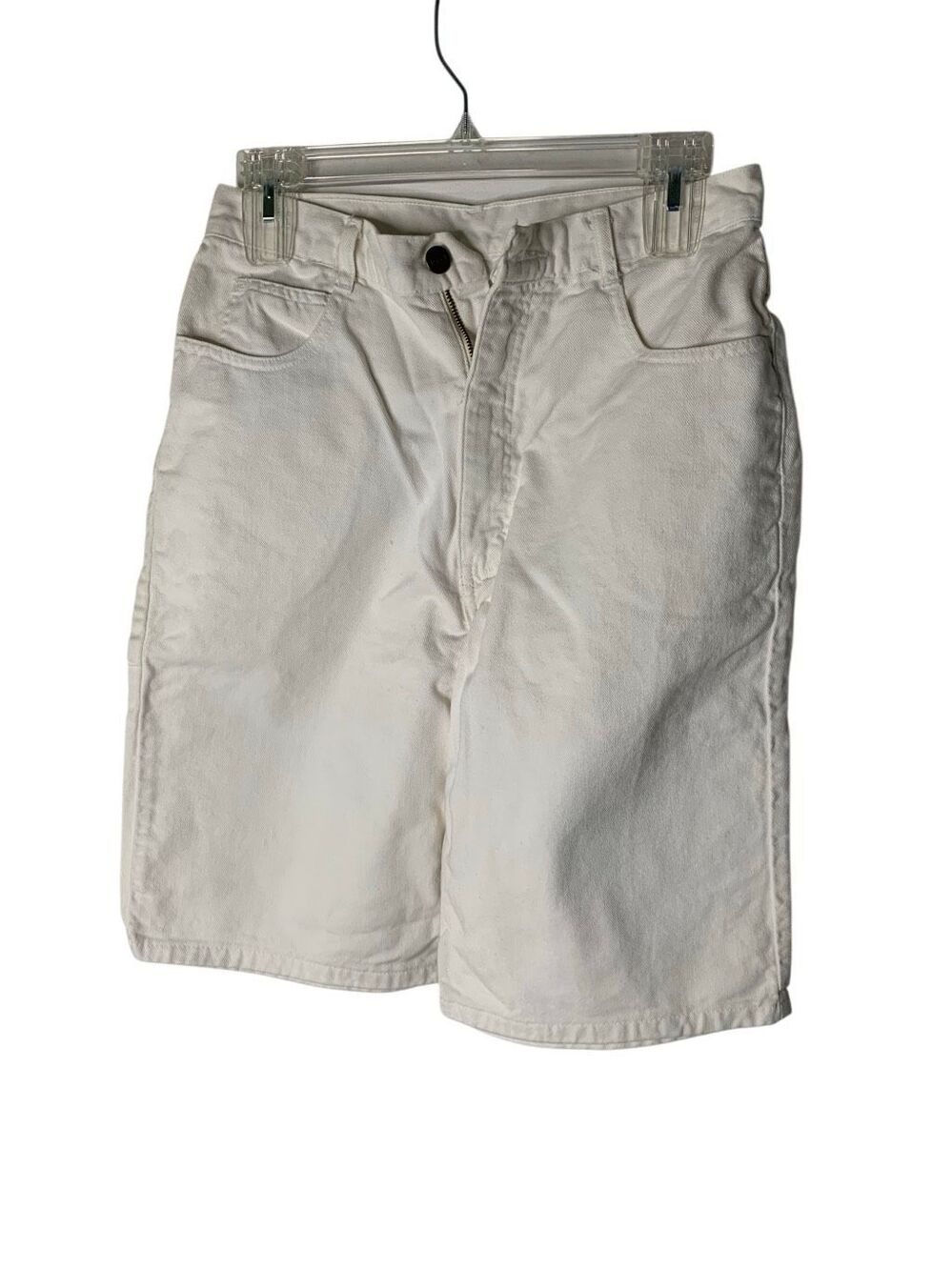 Vintage Oscar De La Renta shorts 100% cotton white women's size 10